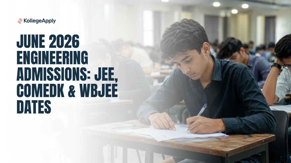 June 2026 Engineering Admissions: JEE, COMEDK & WBJEE Dates