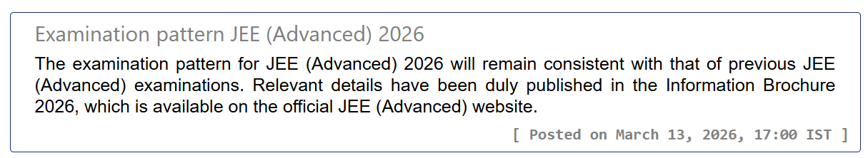 JEE Main Exam Pattern 2026