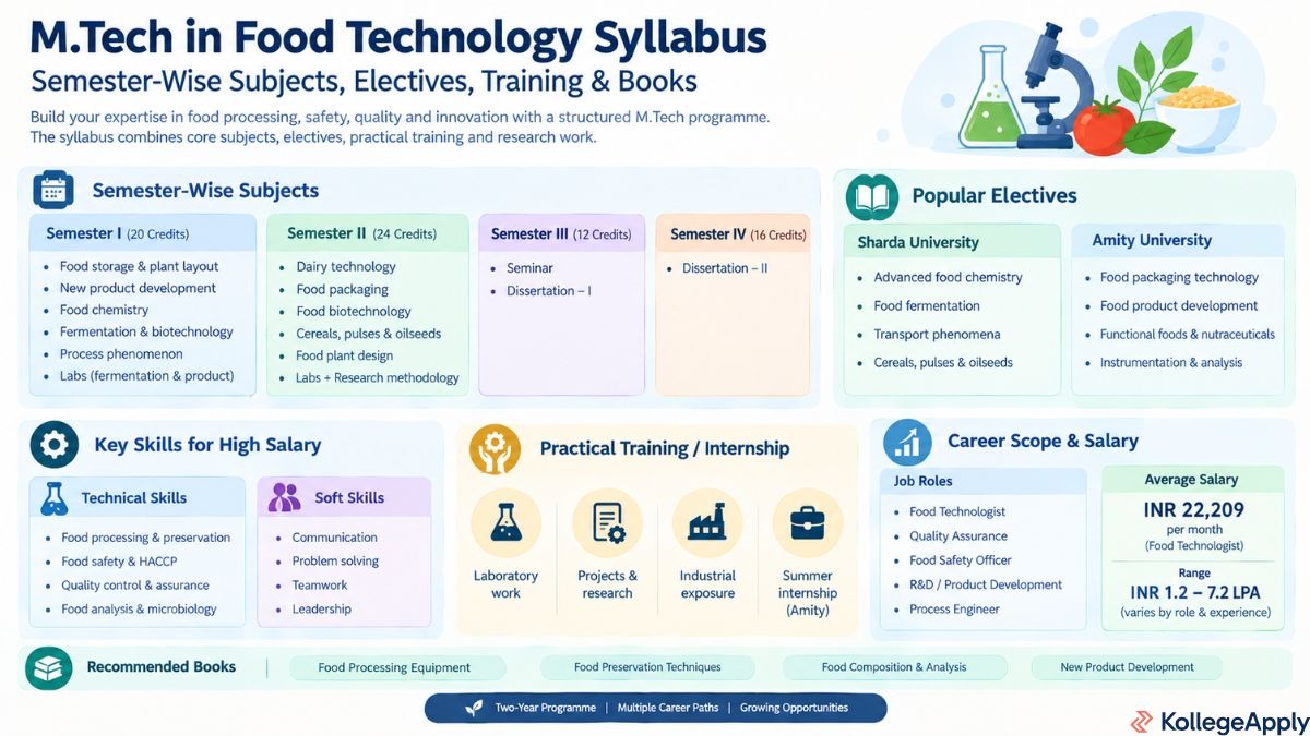 M.Tech in Food Technology syllabus