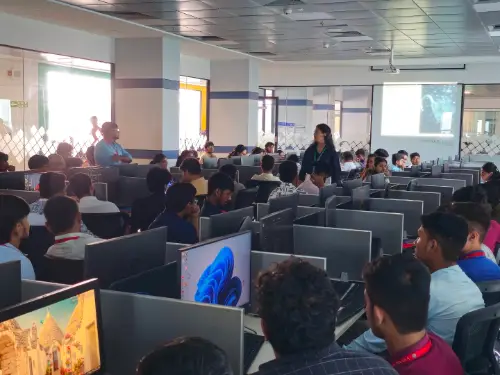 SRM University Sonepat computer lab