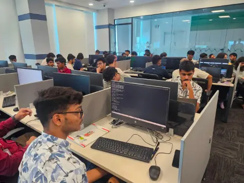 SRM University Sonepat computer lab