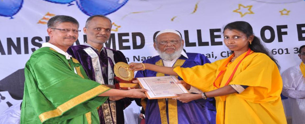 Dhaanish Ahmed College of Engineering Convocation
