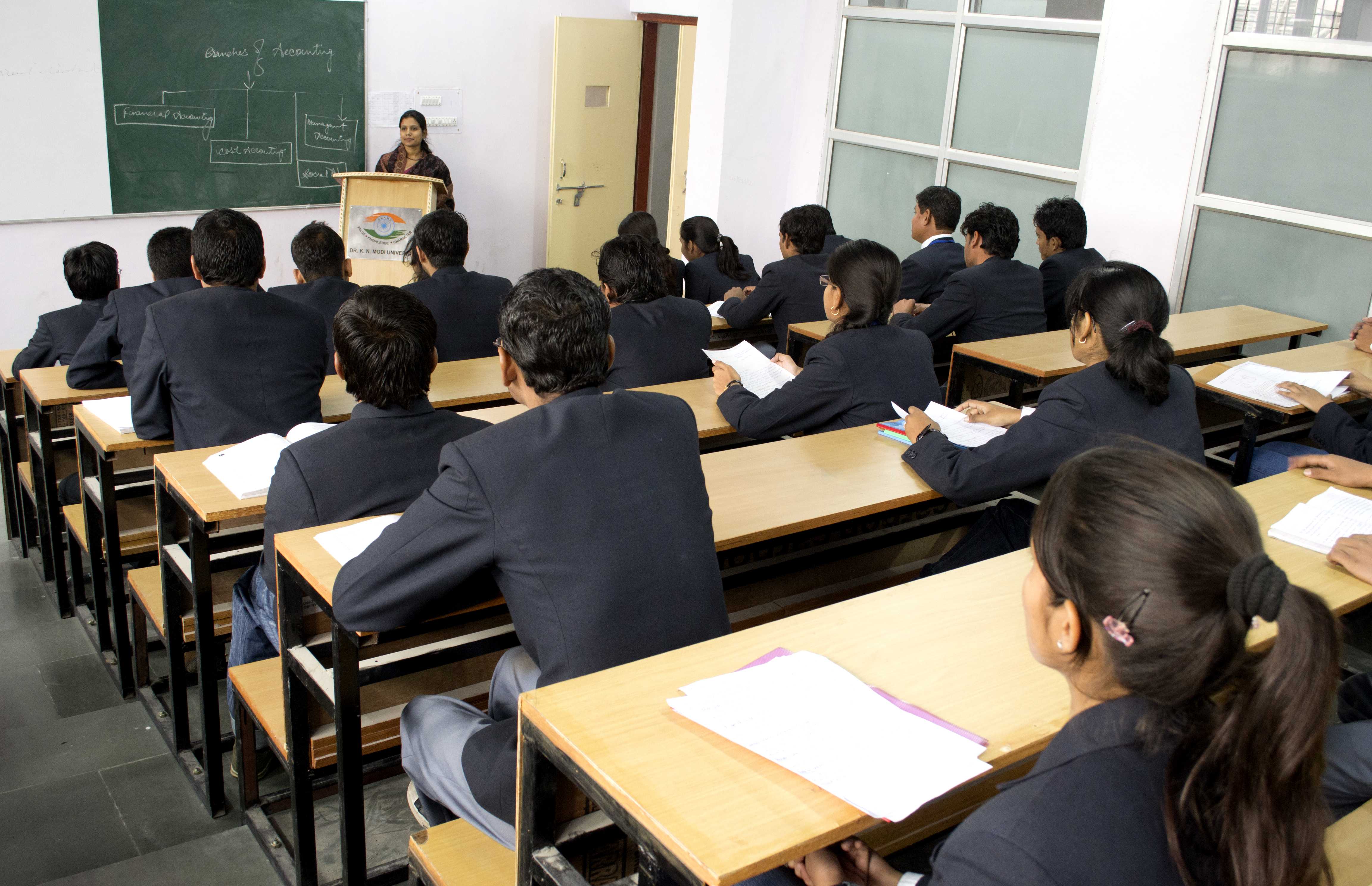 Dr K.N Modi University Classroom