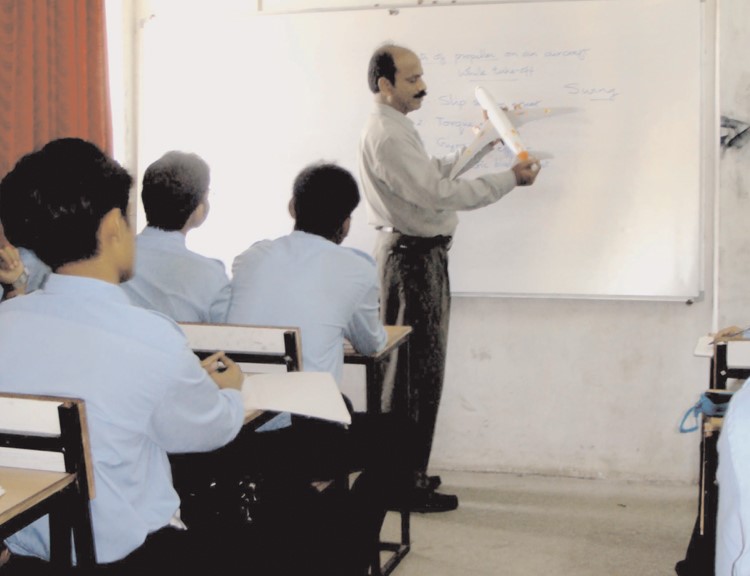 Indian Aerospace and Engineering Classroom