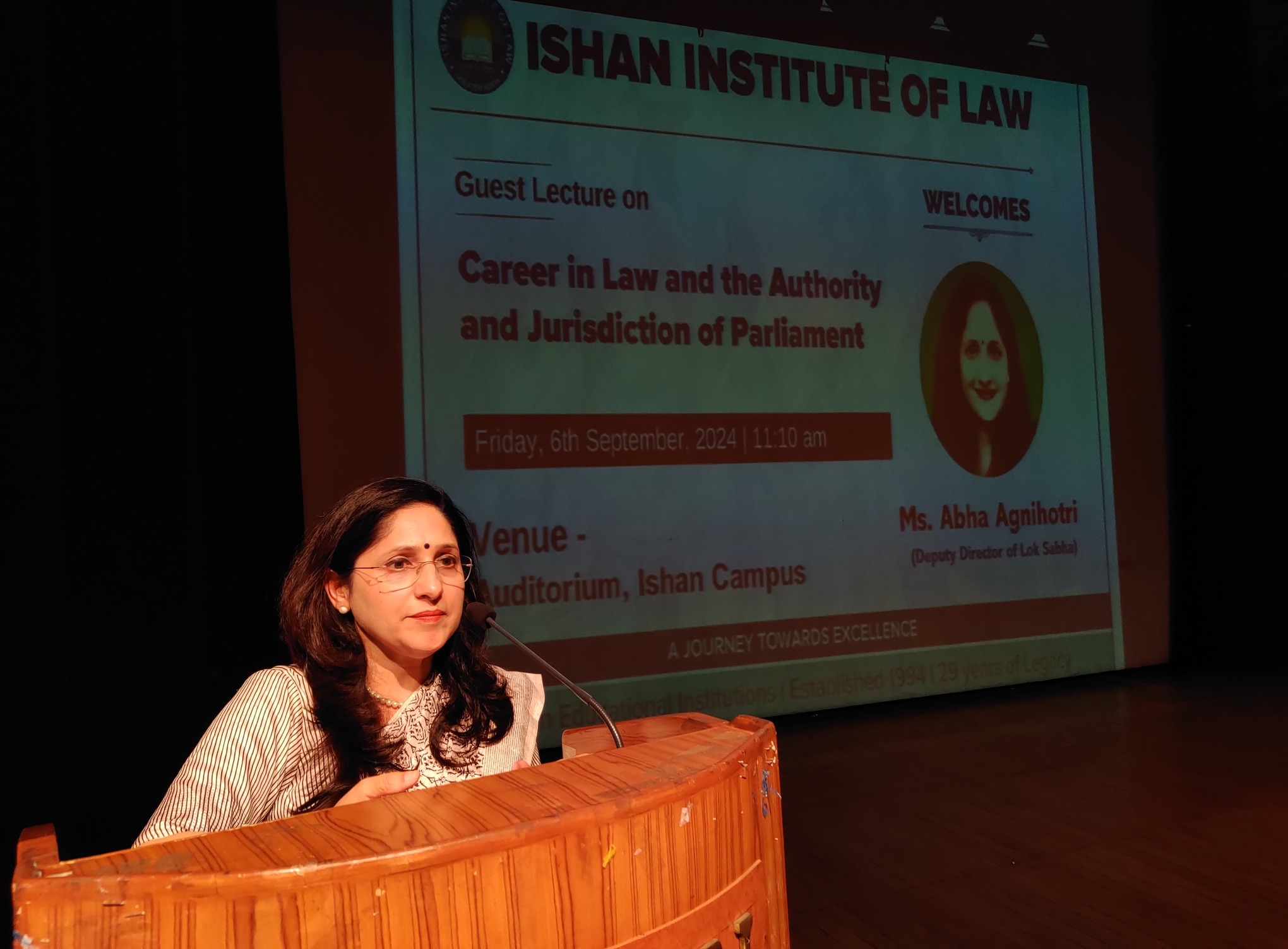 Ishan Institute of Law Guest Lectures