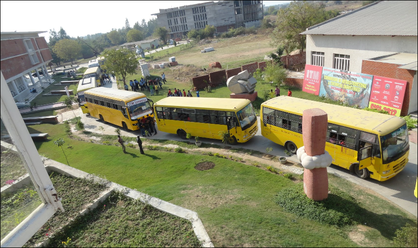 ITM SLS Baroda University Transport Facility
