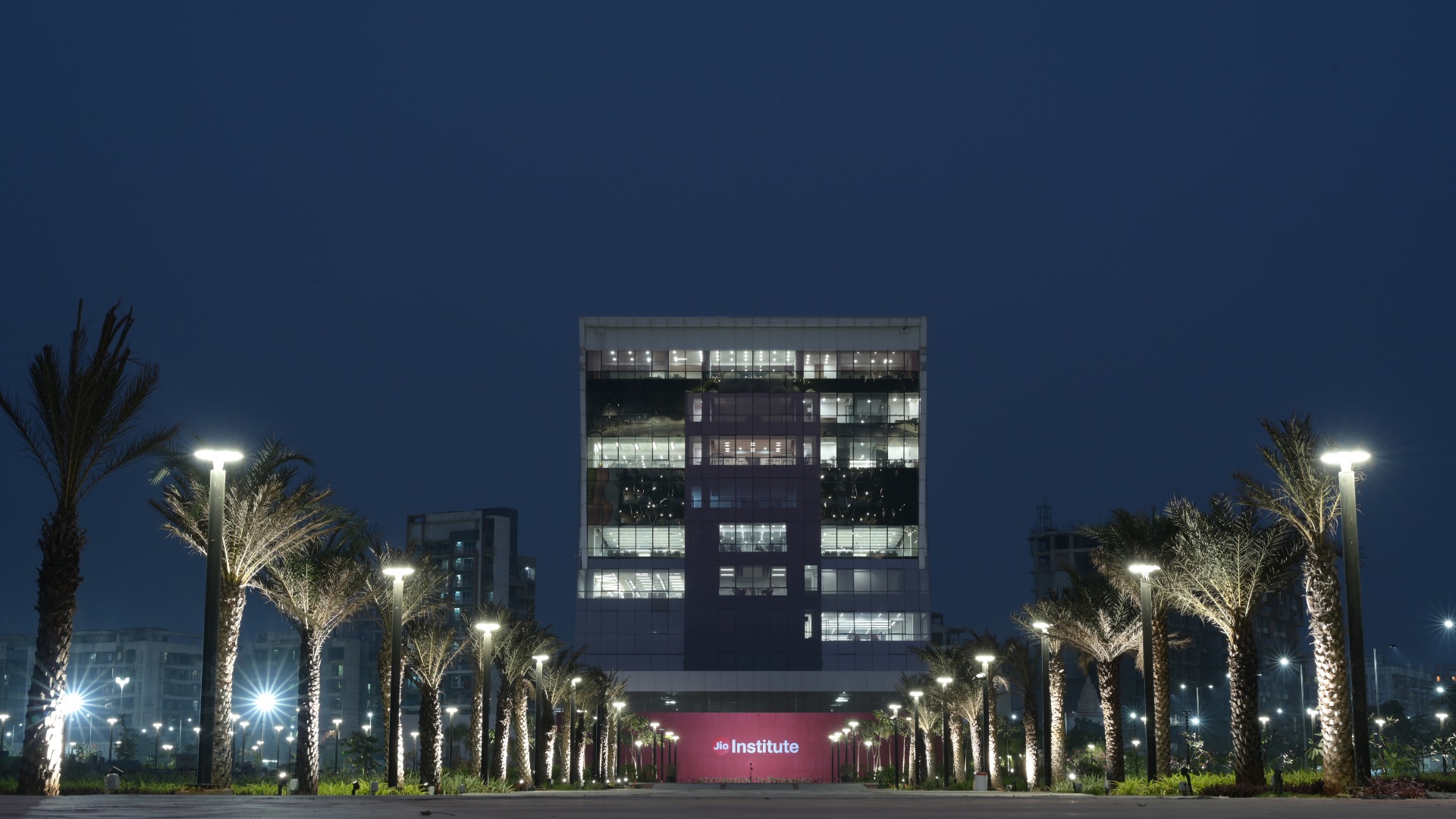 Jio Institute Night View