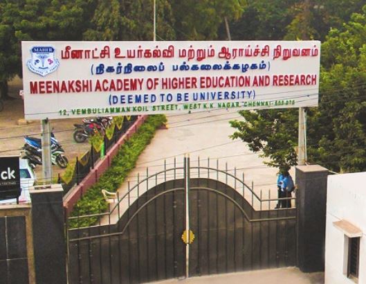 Meenakshi Academy of Higher Education and Research Entrance