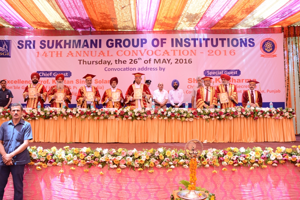 Sri Sukhmani Institute of Engineering and Technology Convocation