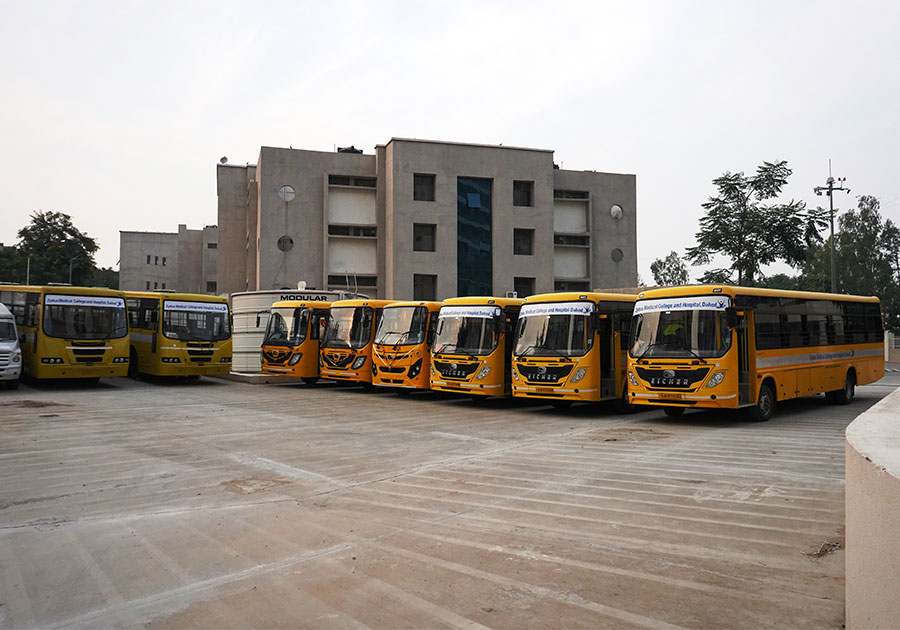 Zydus Medical College and Hospital Transport Facility