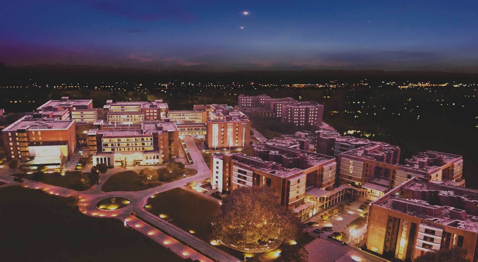 Amity University Gurugram Night View