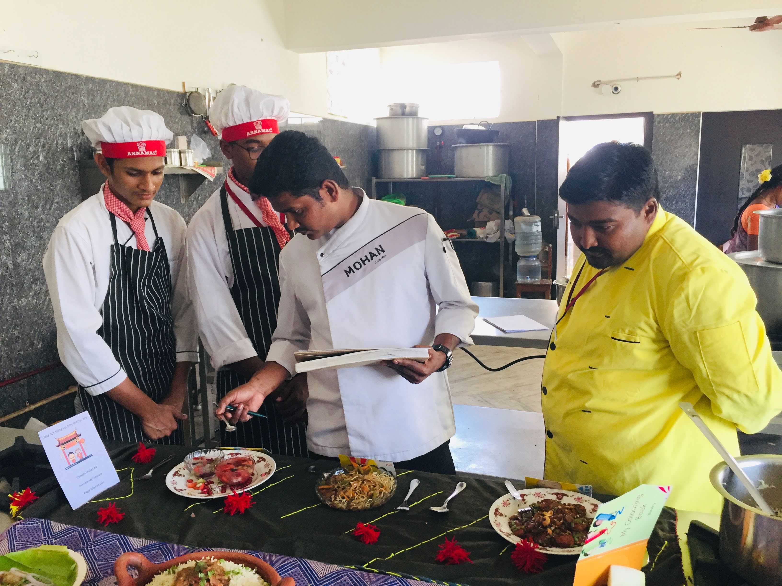 Annamal Institute of Hotel Management Students Work