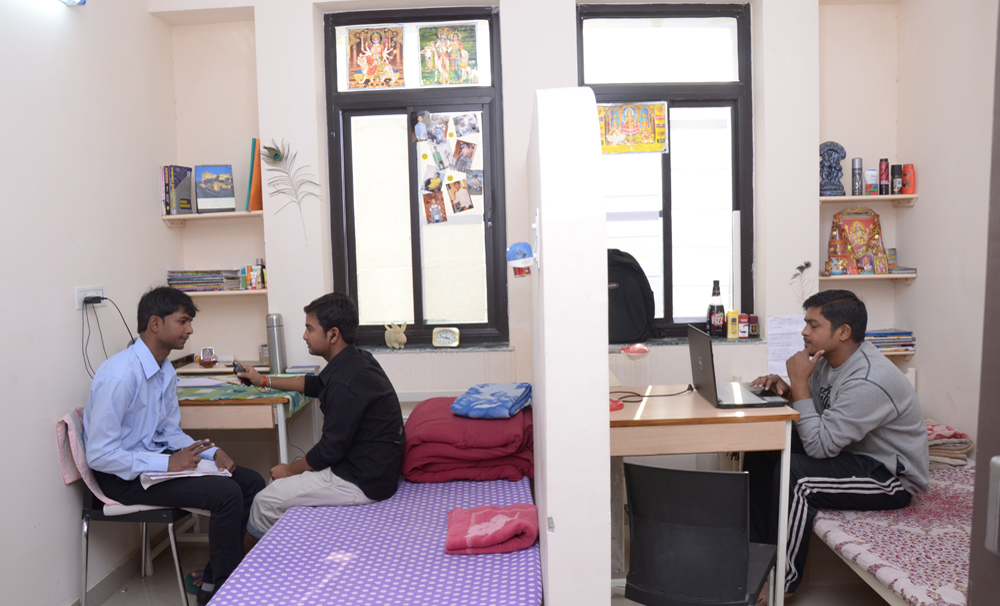 Career Point University Kota Hostel Room