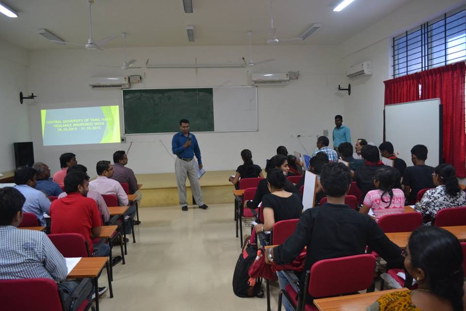 Central University of Tamil Nadu Classroom