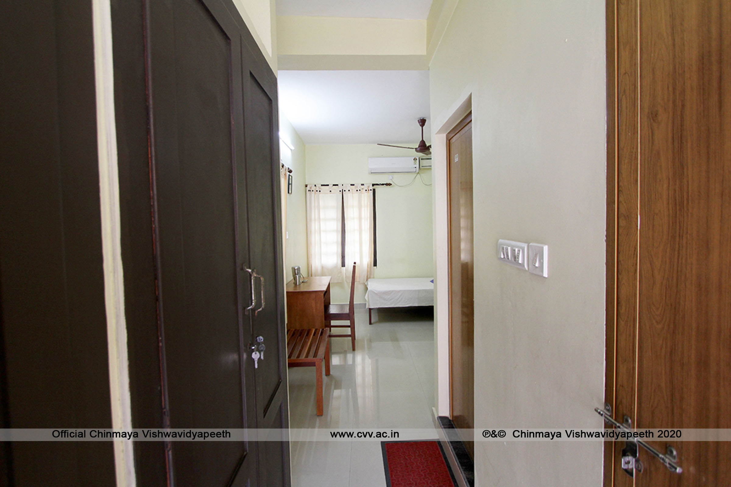 Chinmaya Vishwa Vidyapeeth Kochi Hostel Room(2)