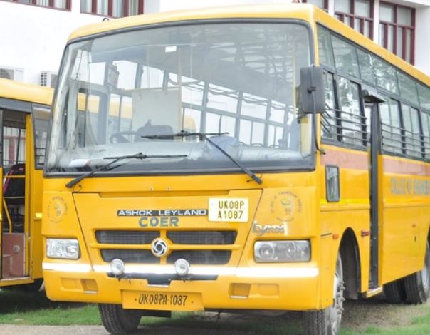 COER University, Roorkee Transport Facility