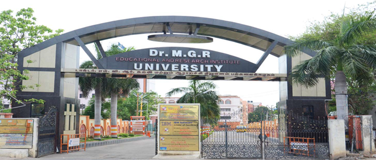 Dr MGR Educational and Research Institute Entrance
