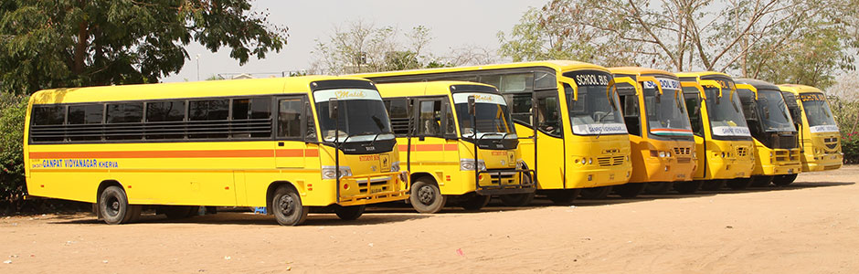 Ganpat University Transport Facility