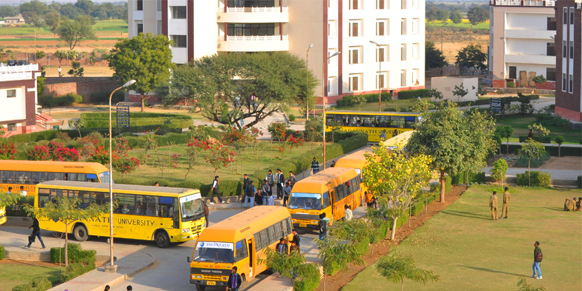 Jagannath University Jaipur Transport Facility