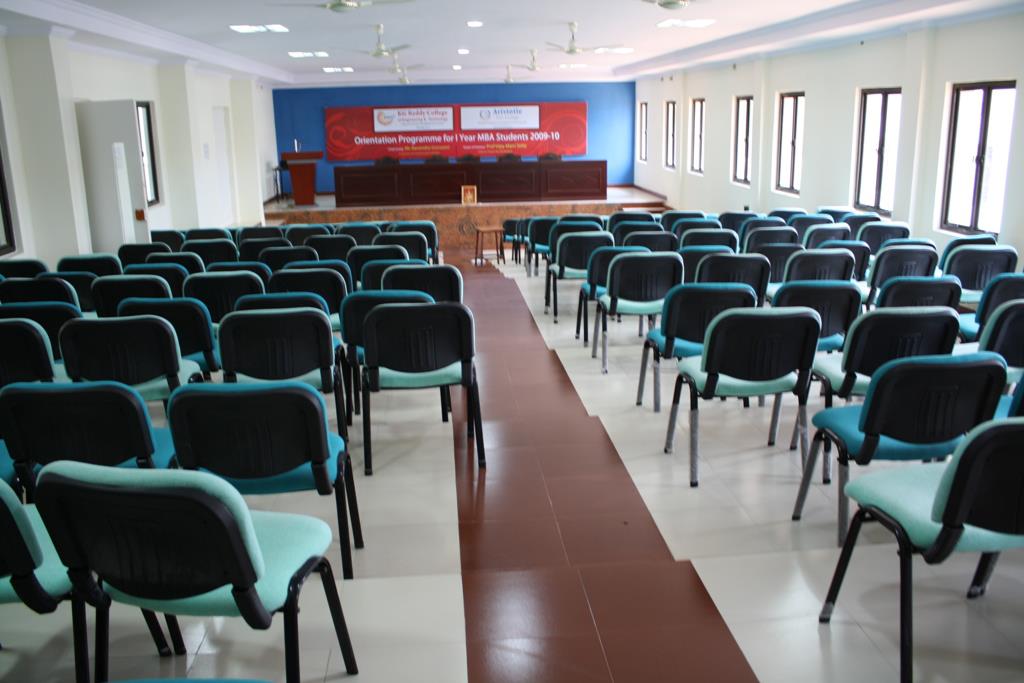 KG Reddy College Seminar hall