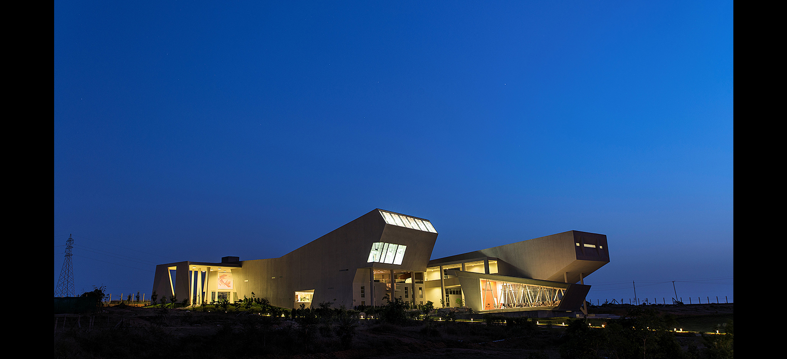 MYRA School of Business Night View