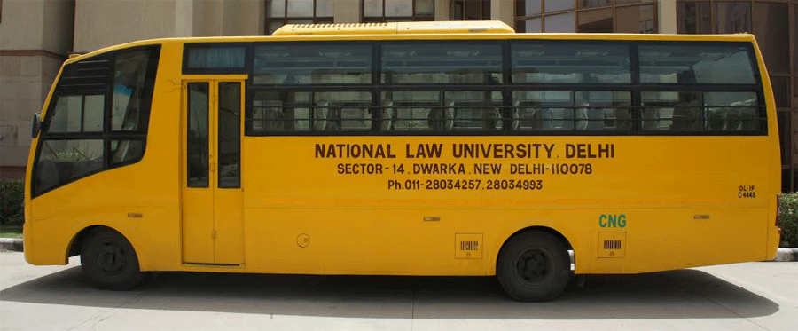 National Law University Delhi Transport Facility