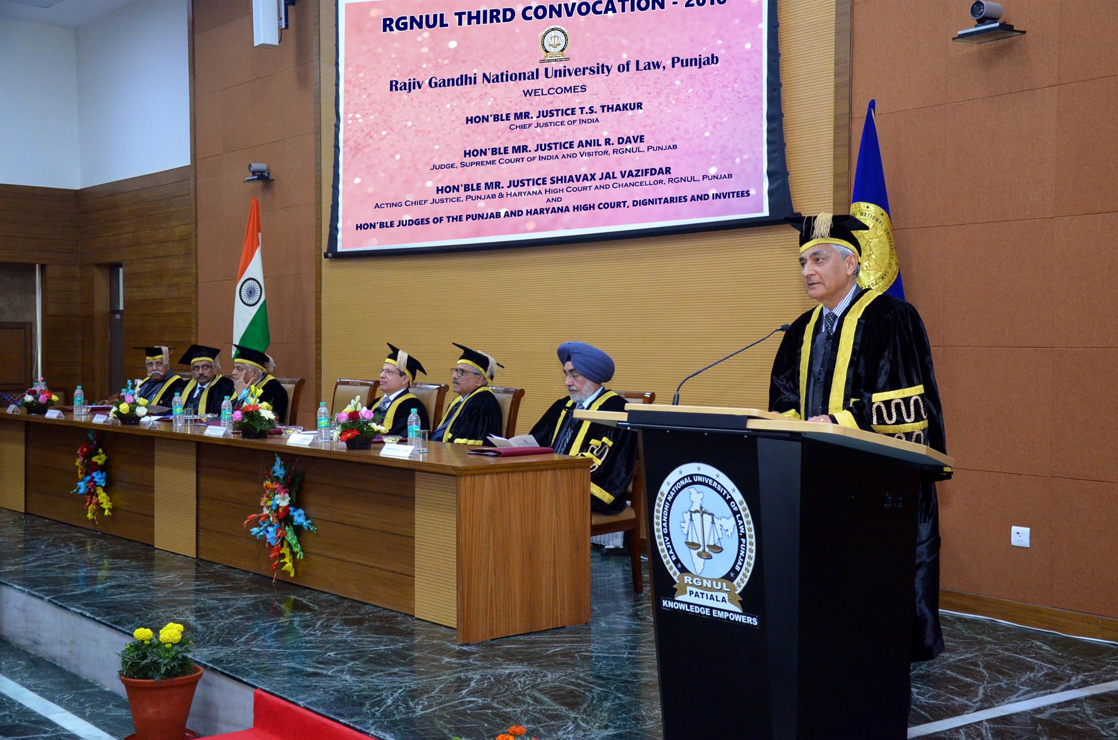 Rajiv Gandhi National University of Law Punjab Convocation