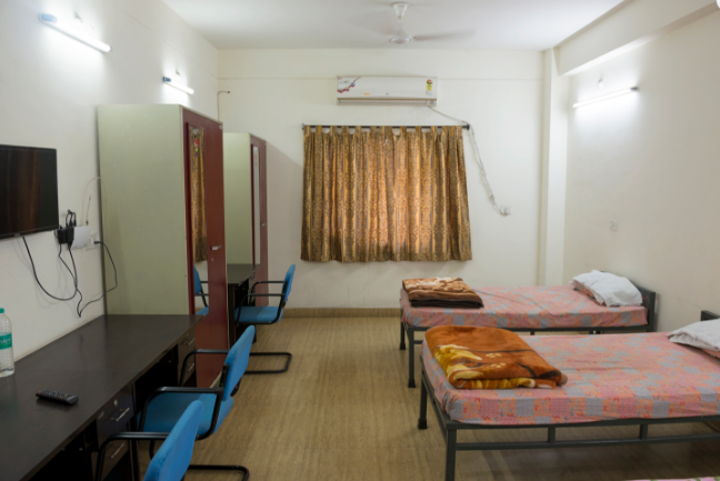 OP Jindal University Raigarh Hostel Room