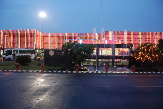 OP Jindal University Raigarh Night View