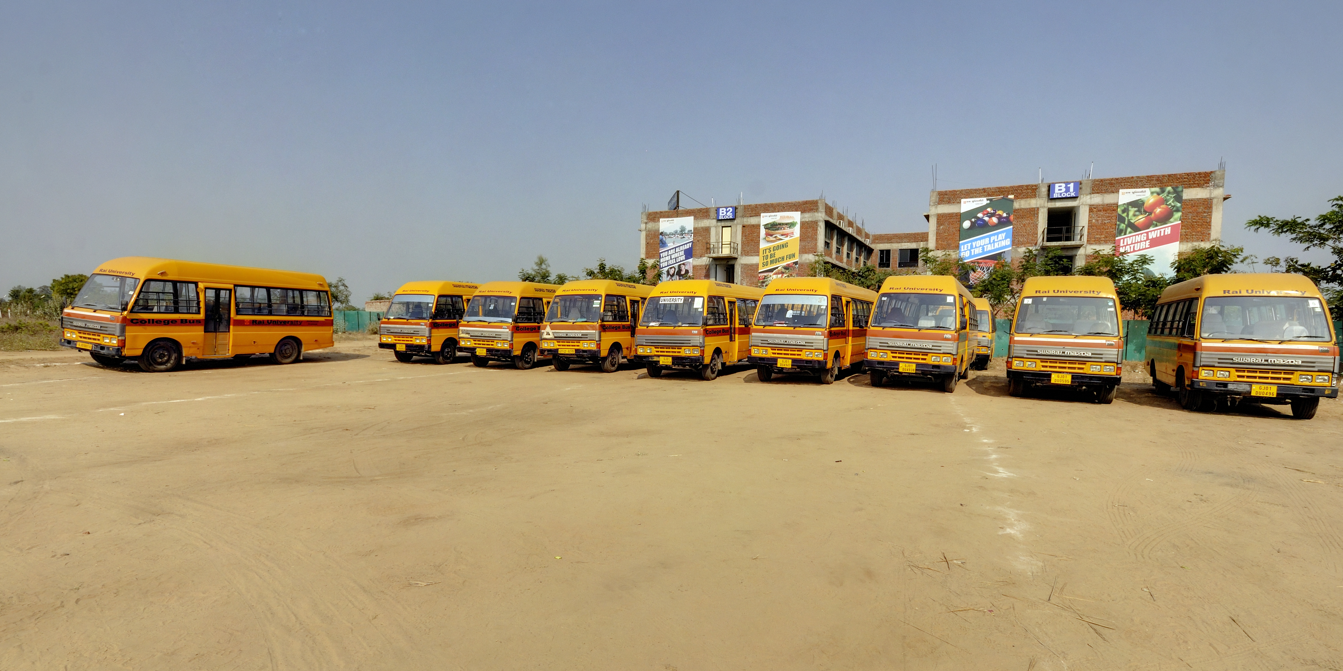 Rai University Ahmedabad Transport Facility