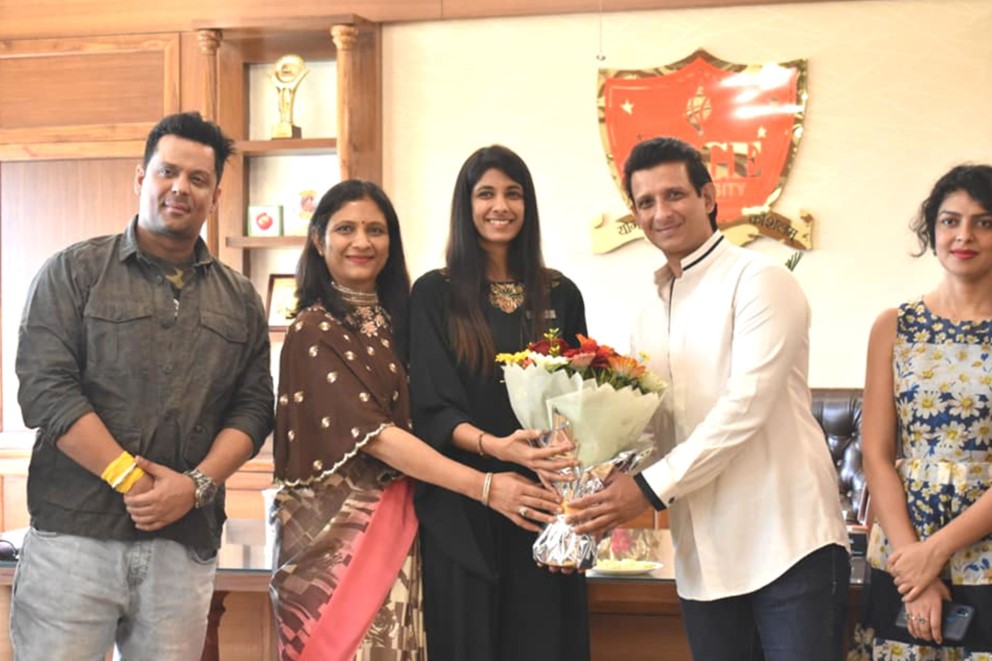 SAGE University Bhopal Celebrity Visit(6)