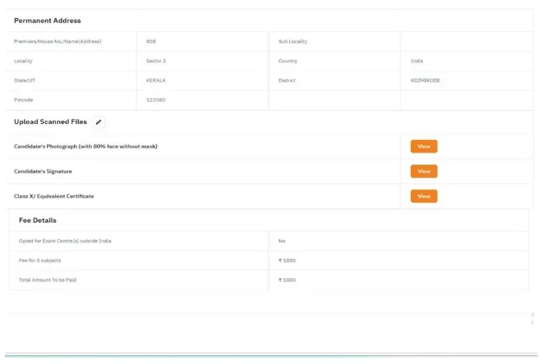 CUET PG Application Picture and signature