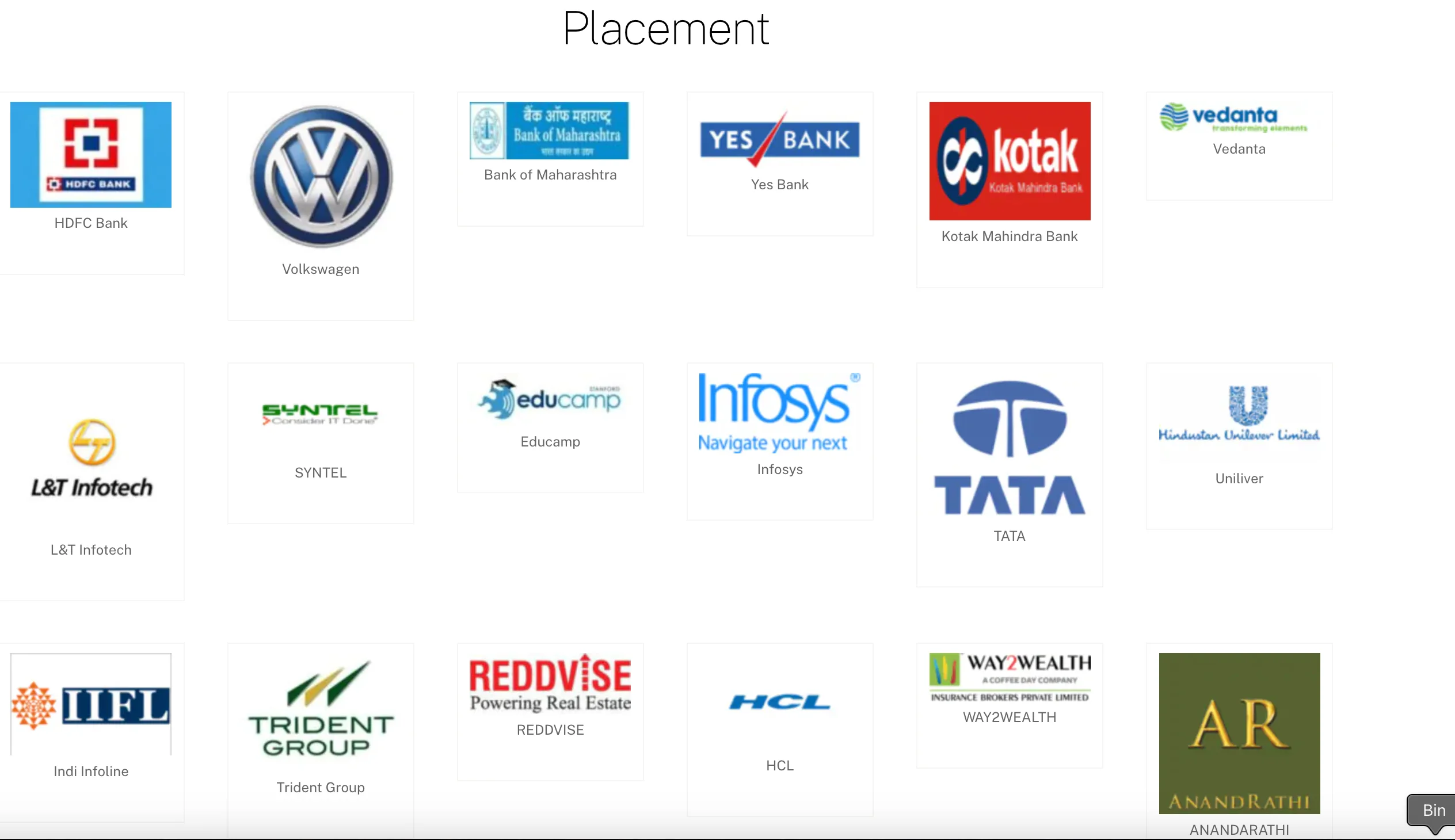 Ideal Institute of Management Top Recruiters