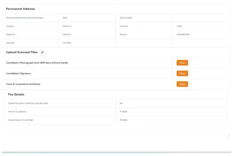 CUET PG Application Picture and signature