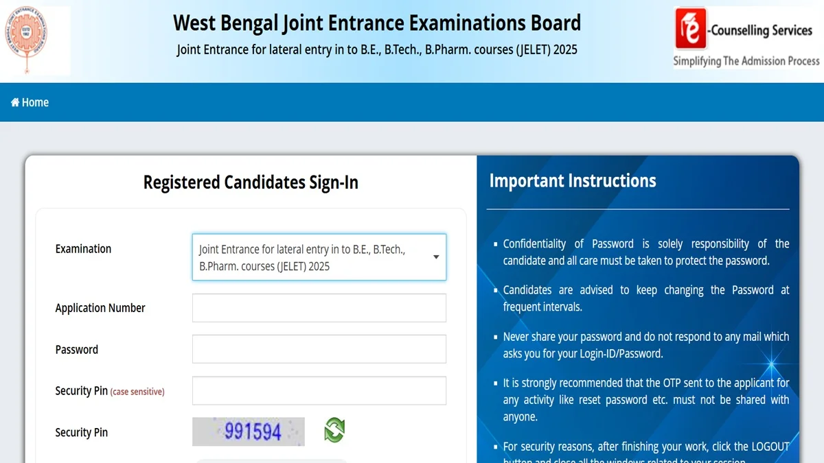 WBJEE JELET 2025 Admit Card Out at wbjeeb.nic.in, Get Direct Link Here to Download  Hall Ticket | Education News - Jagran Josh