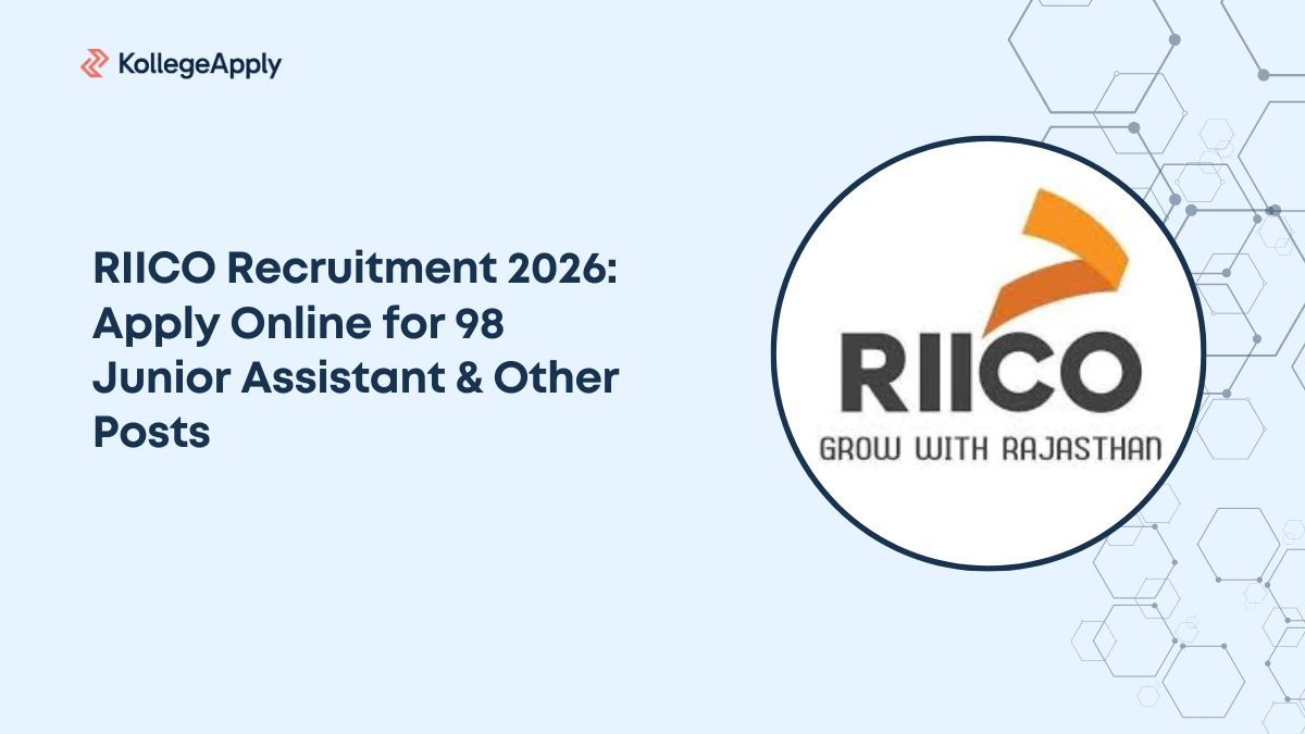 RIICO Recruitment 2026: Apply Online for 98 Junior Assistant & Other Posts