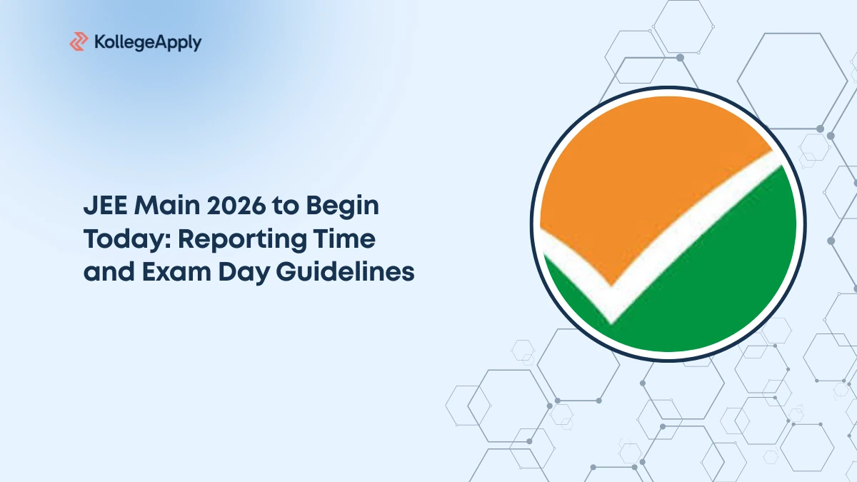 JEE Main 2026 to Begin Today: Reporting Time and Exam Day Guidelines