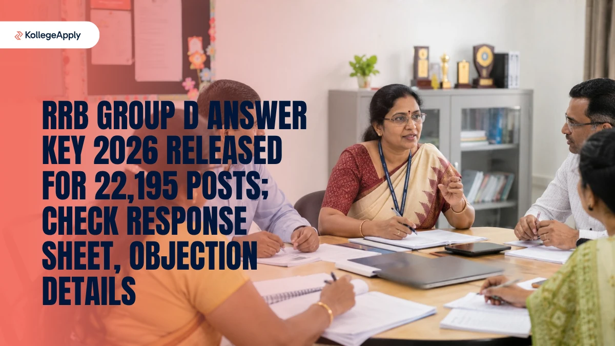 RRB Group D Answer Key 2026 Released, Response Sheet        