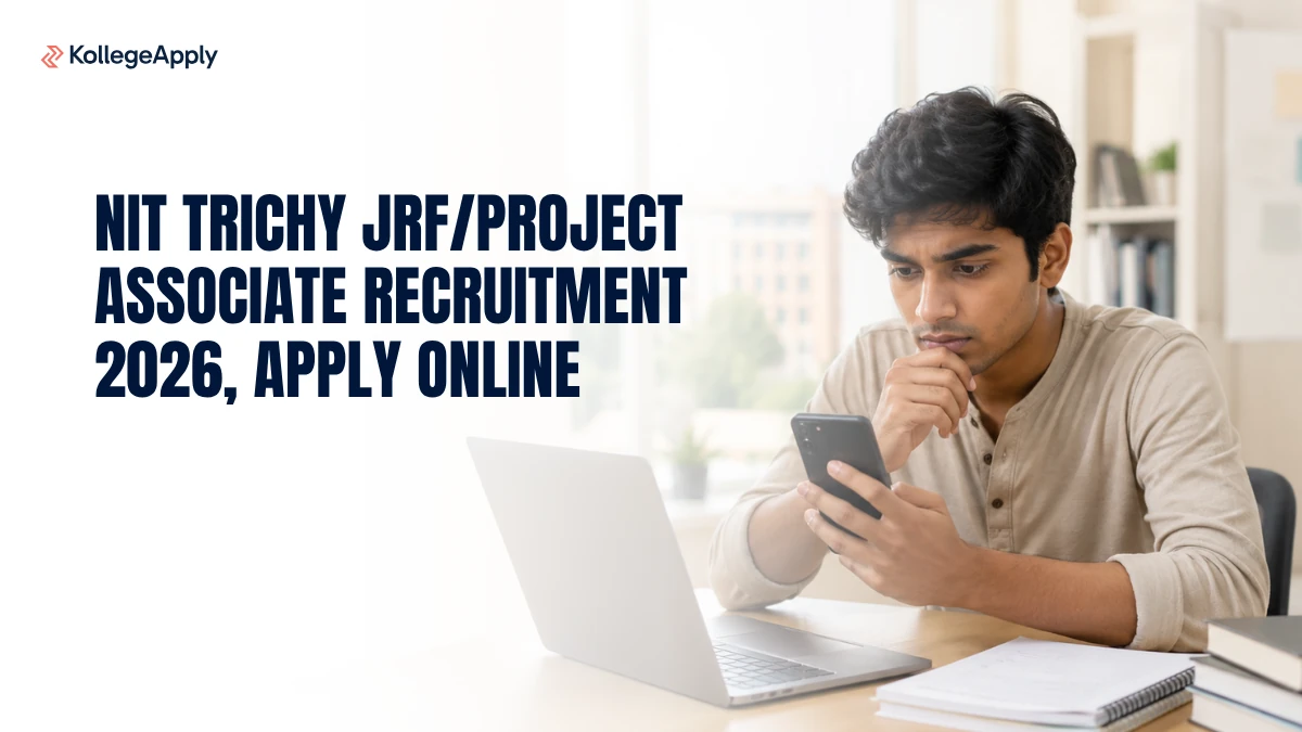 NIT Trichy JRF/Project Associate Recruitment 2026, Apply Online