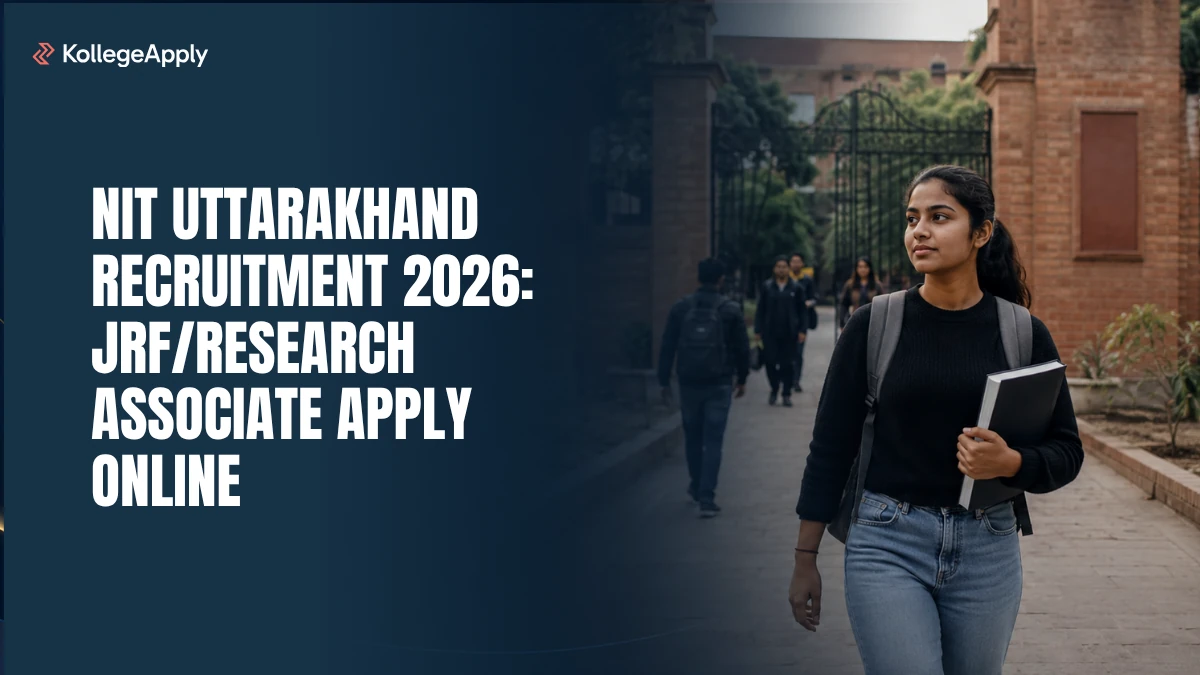 NIT Uttarakhand Recruitment 2026: JRF/Research Associate Apply Online