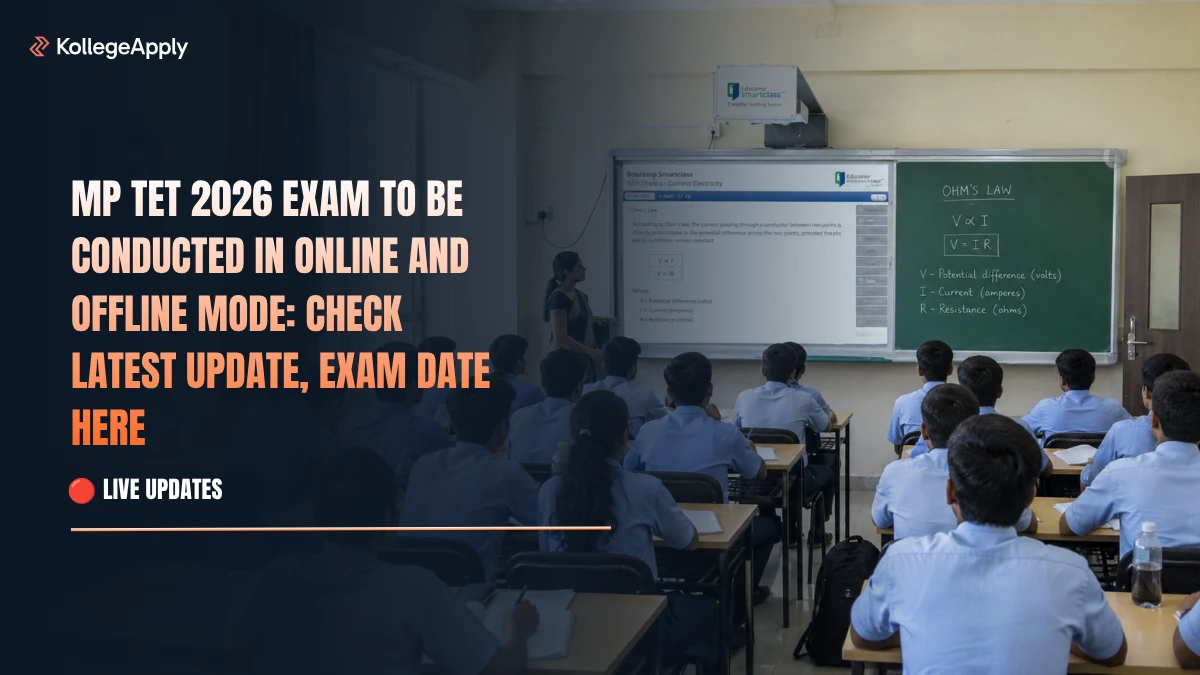 MP TET 2026: Exam to Be Conducted in Online and Offline Mode; Check Latest Update, Exam Date Here

