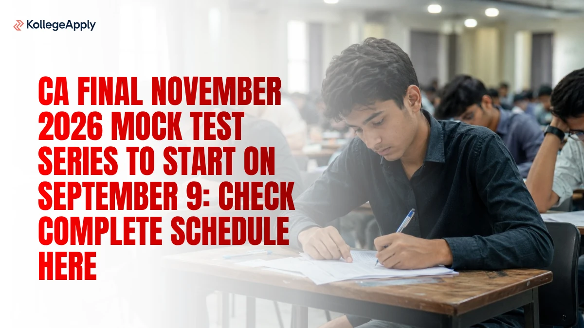 CA Final November 2026: Mock Test Series to Start on September 9; Check Complete Schedule Here
