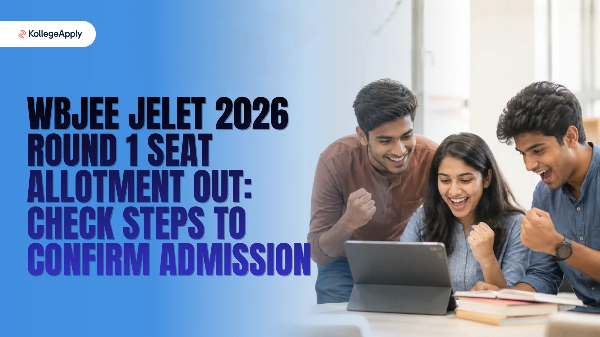 WBJEE JELET 2026 Round 1 Seat Allotment Out: Check Steps to Confirm Admission Here