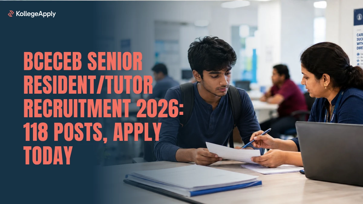 BCECEB Senior Resident/Tutor Recruitment 2026: 118 Posts, Apply Today
