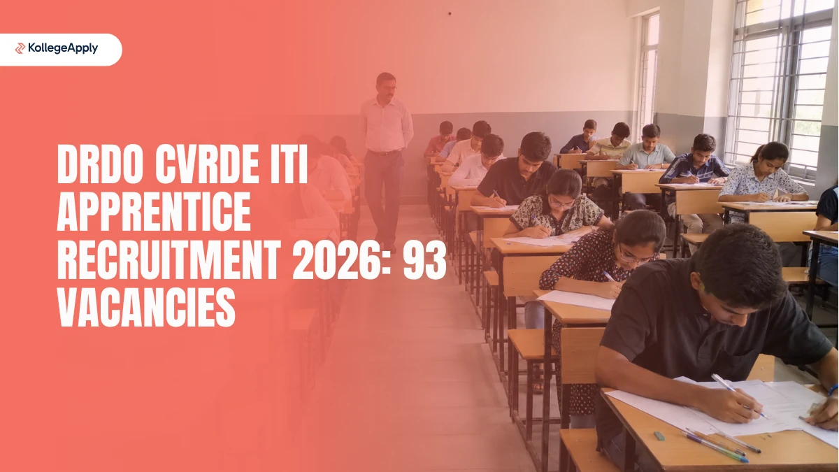 DRDO CVRDE ITI Apprentice Recruitment 2026: 93 Vacancies      