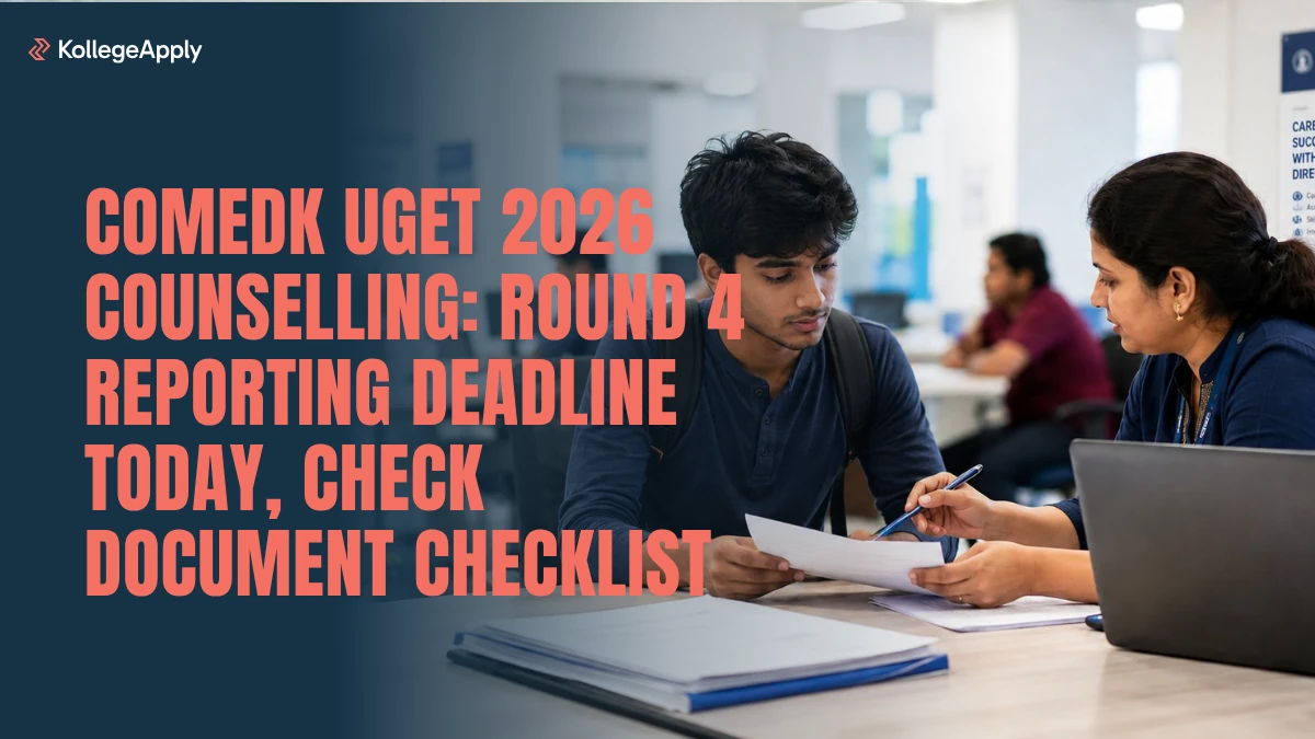 COMEDK UGET 2026 Counselling: Round 4 Reporting Deadline Today, Check Document Checklist
