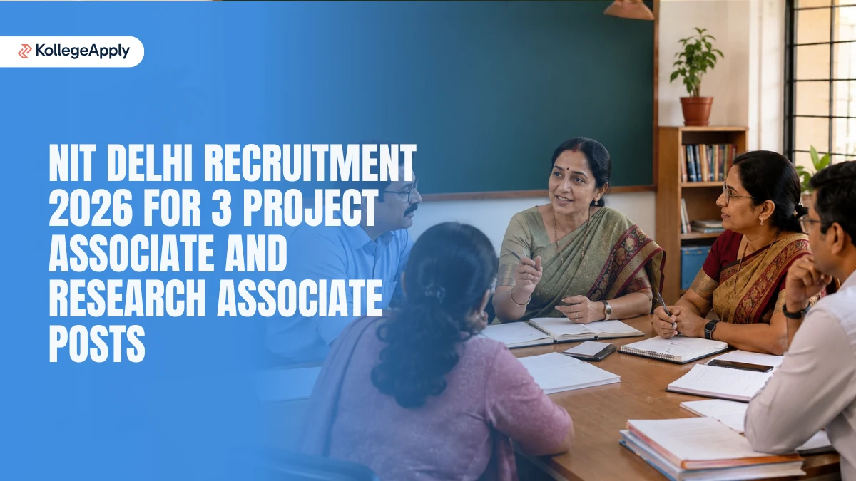 NIT Delhi Recruitment 2026 for 3 Project Associate and Research Associate Posts