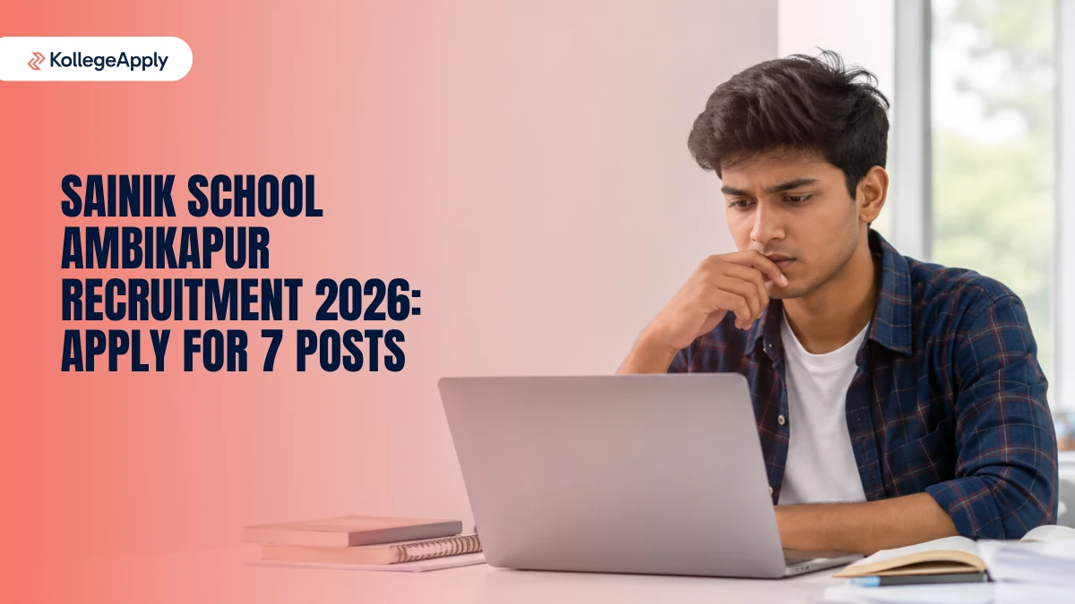 Sainik School Ambikapur Recruitment 2026: Apply for 7 Posts  