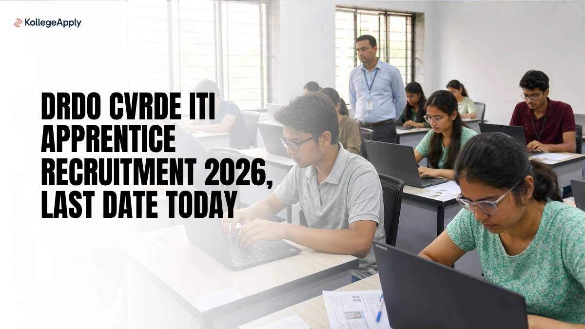 DRDO CVRDE ITI Apprentice Recruitment 2026, Last Date Today                  
