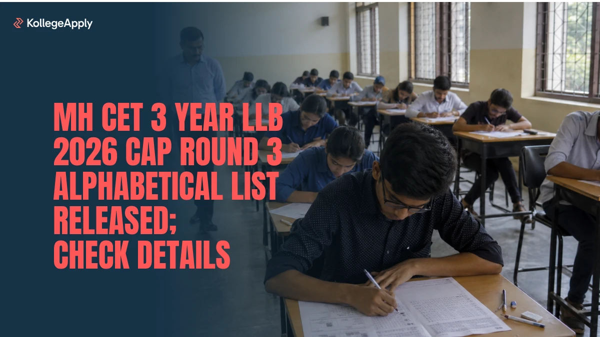 MH CET 3 Year LLB 2026: CAP Round 3 Alphabetical List Released; Check Details Here